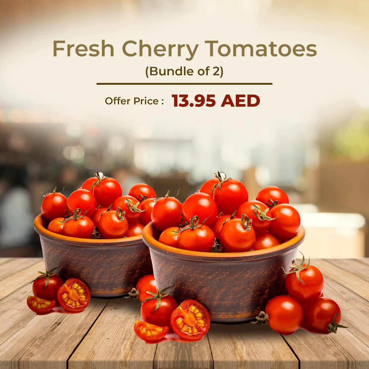 Cherry Tomato Red - 250gm pack of 2