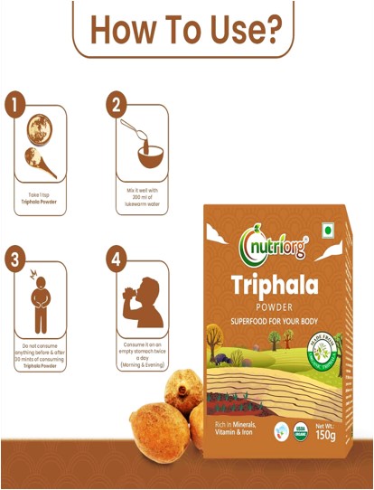 Nutriorg Triphala Powder 150g
