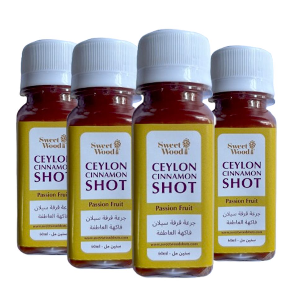 True Cinnamon Shot – Passion Fruit – 60ml Pack of 4