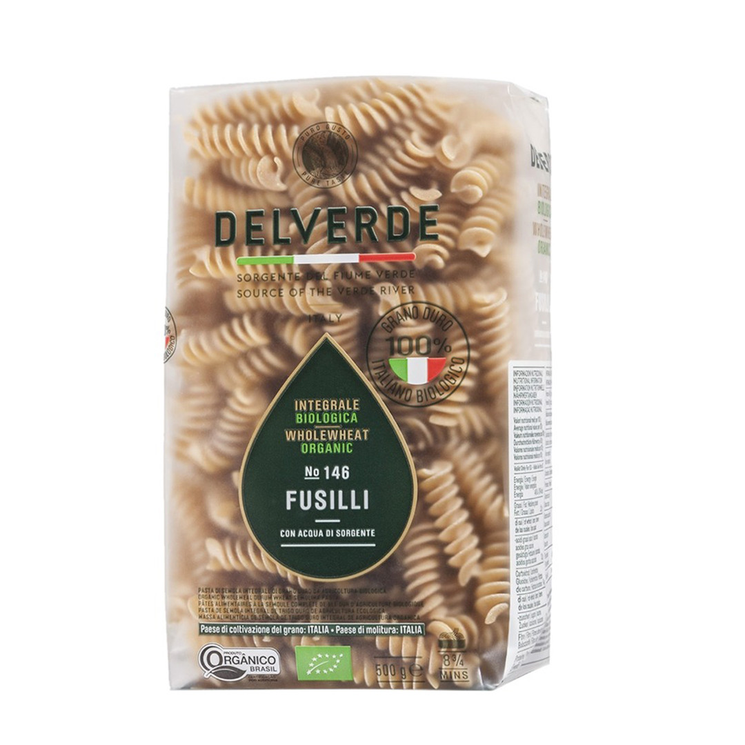 Organic Pasta Fusilli Wholewheat 500 GM  by Rootz Organics