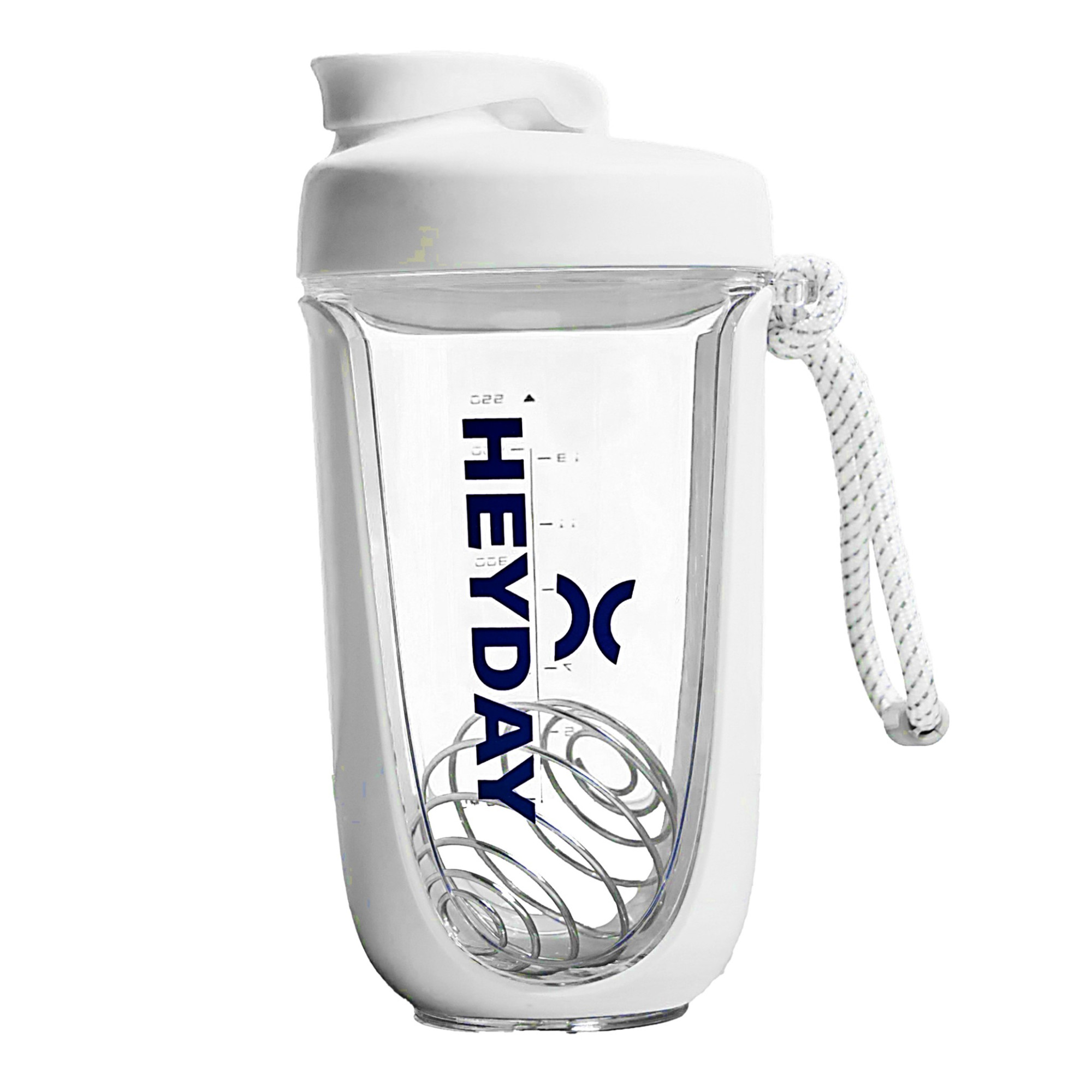 Heyday Shake My Day Protein Shaker Bottle | WHITE