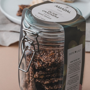 Image of Olives Seedy Crackers  200g