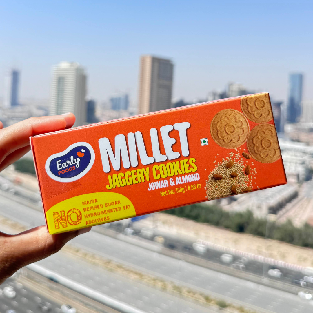 Early Foods-Jowar Almond Jaggery Cookies 150g