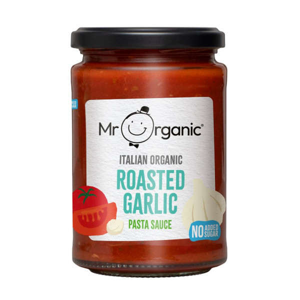 Image of Mr. Organic No Added Sugar Authentic Italian Roasted Garlic Pasta Sauce 350g