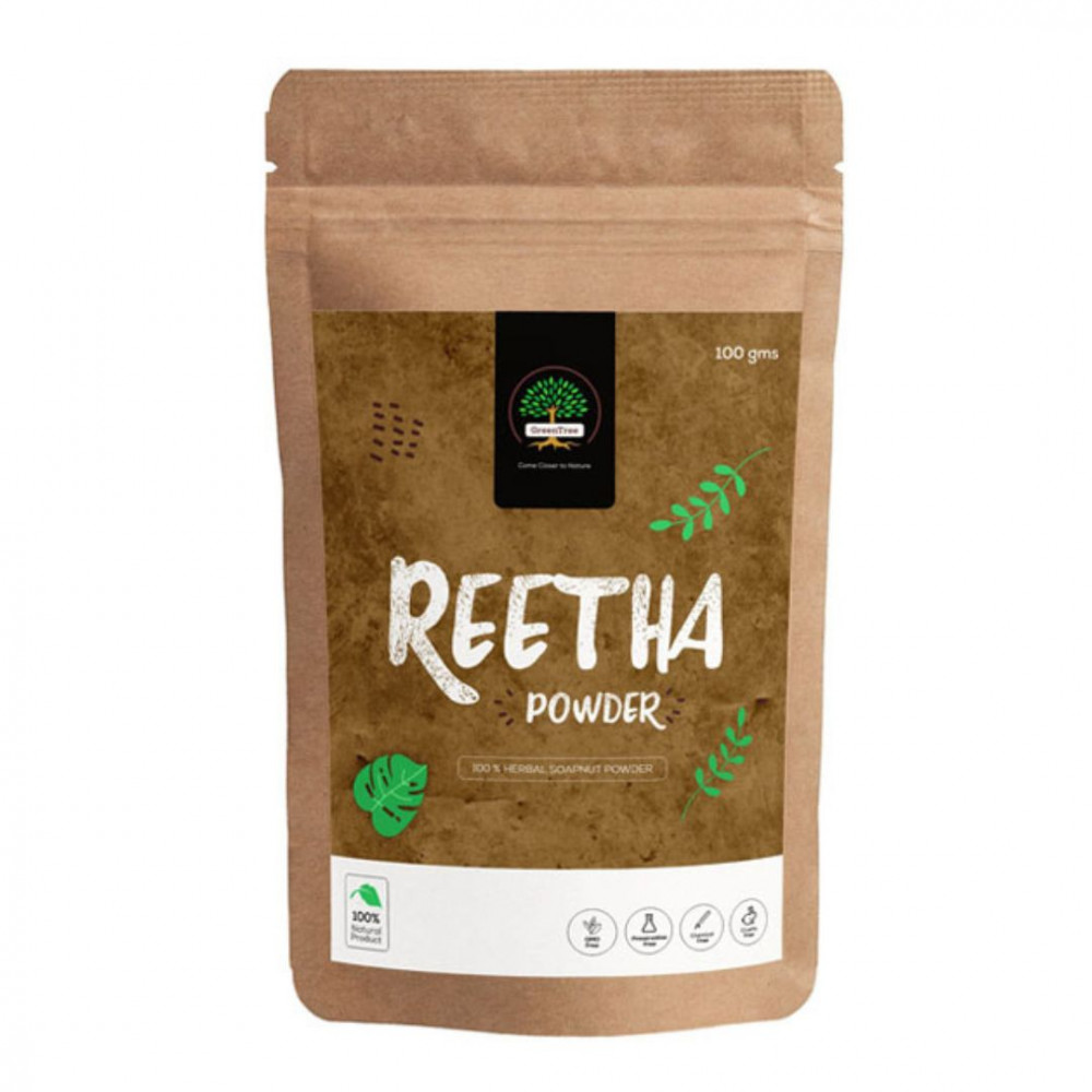 GreenTree Herbal Reetha (Soapnut) Powder-100G