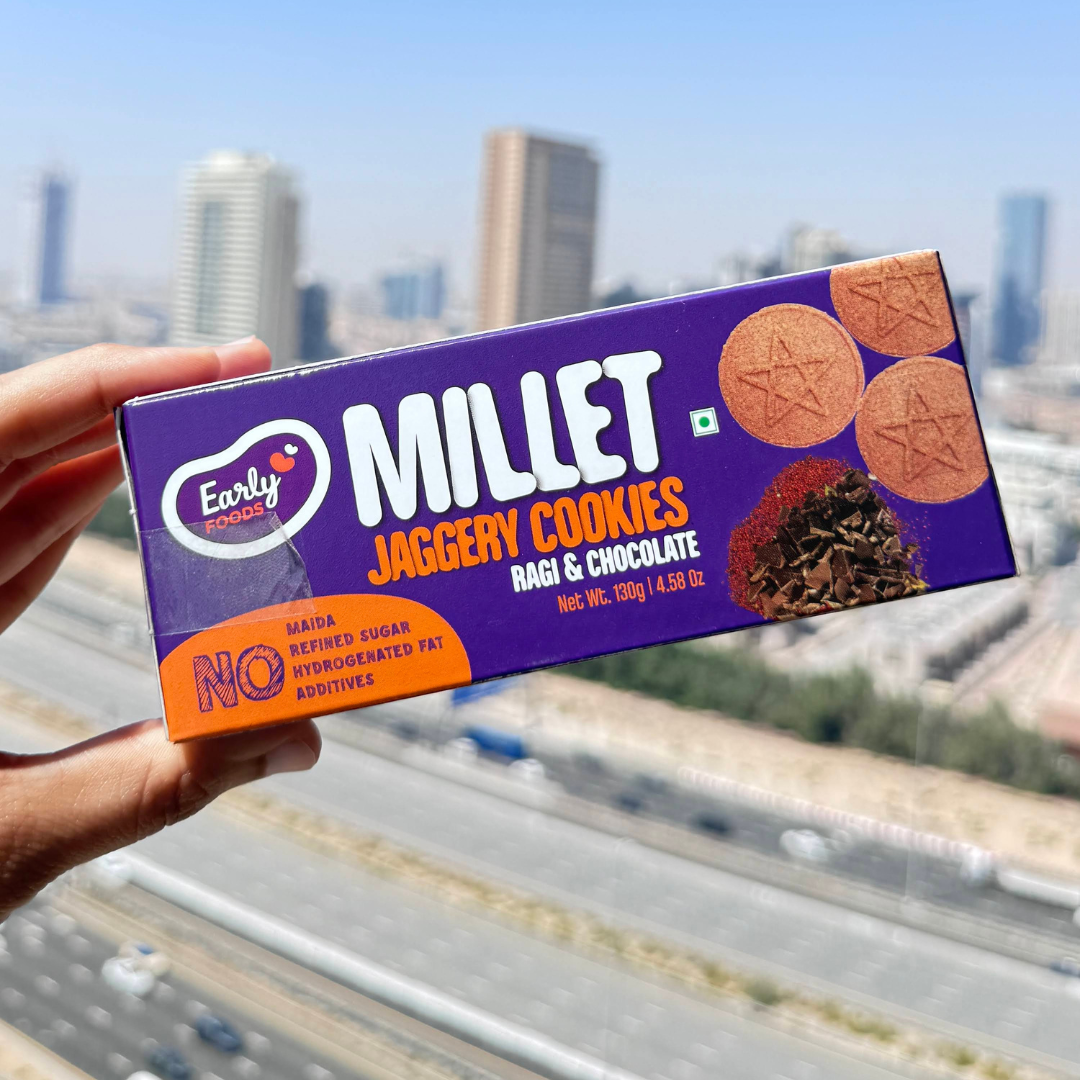 Early Foods-Ragi and Choco Jaggery Cookies 130g
