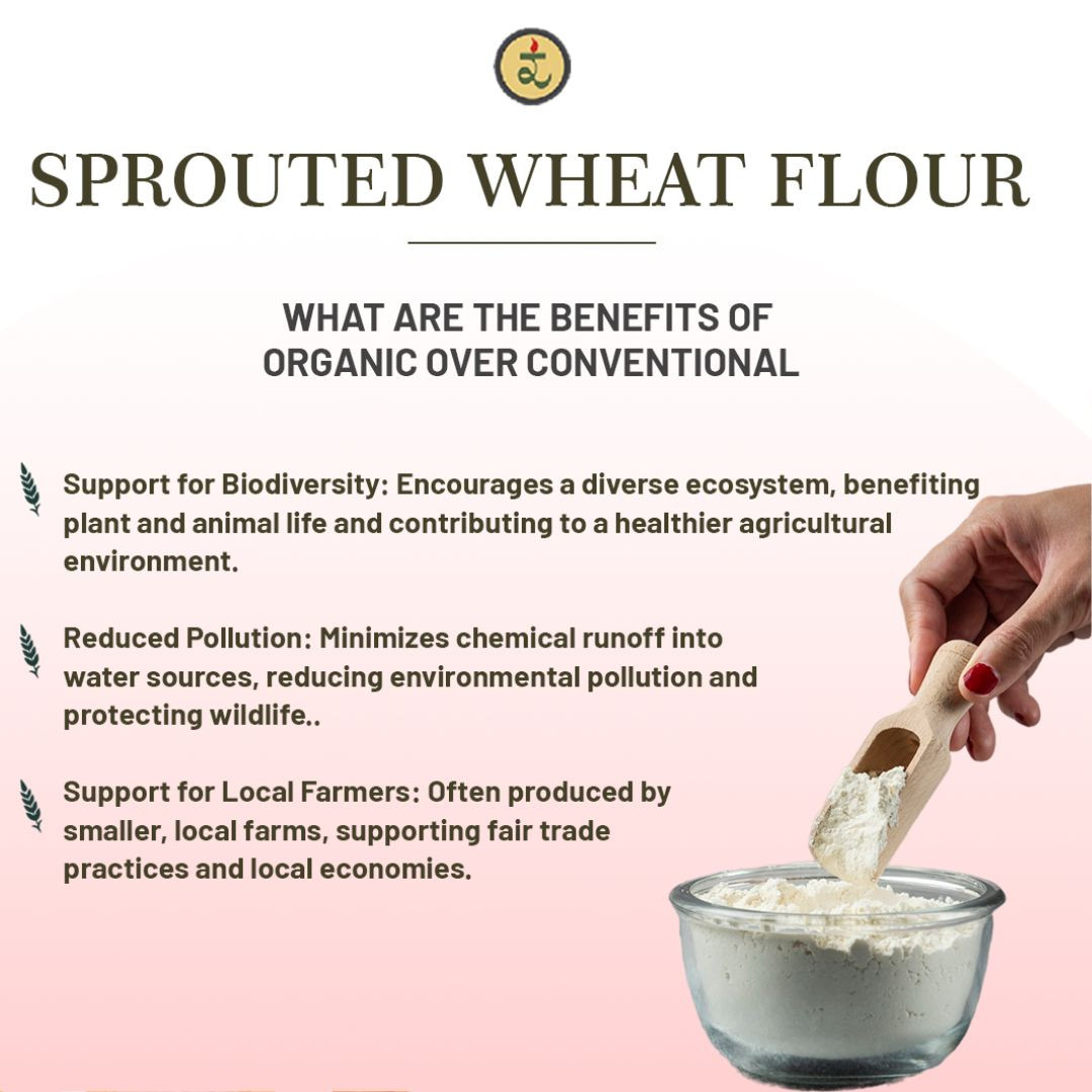 Organic Sprouted Wheat Flour 5kg ( bundle of 2)
