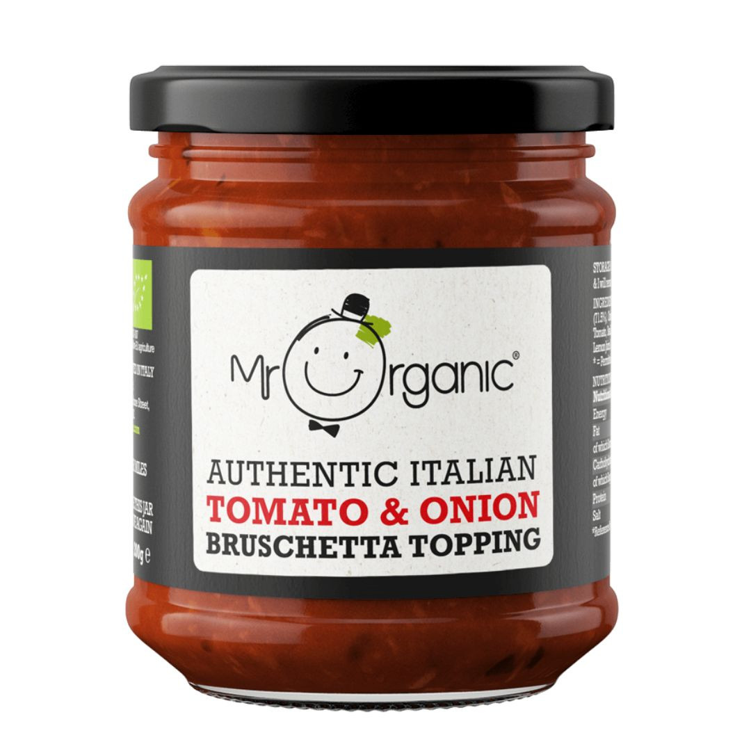 Mr. Organic Tomato & Onion Brushetta Topping 200g