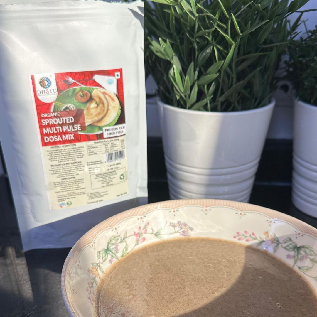Organic Sprouted Multi Pulse Dosa Mix 200G by Rootz Organics