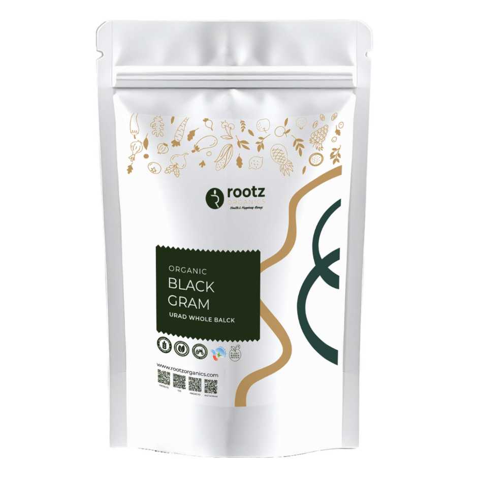 Organic Urad Whole Black Dal 500g
