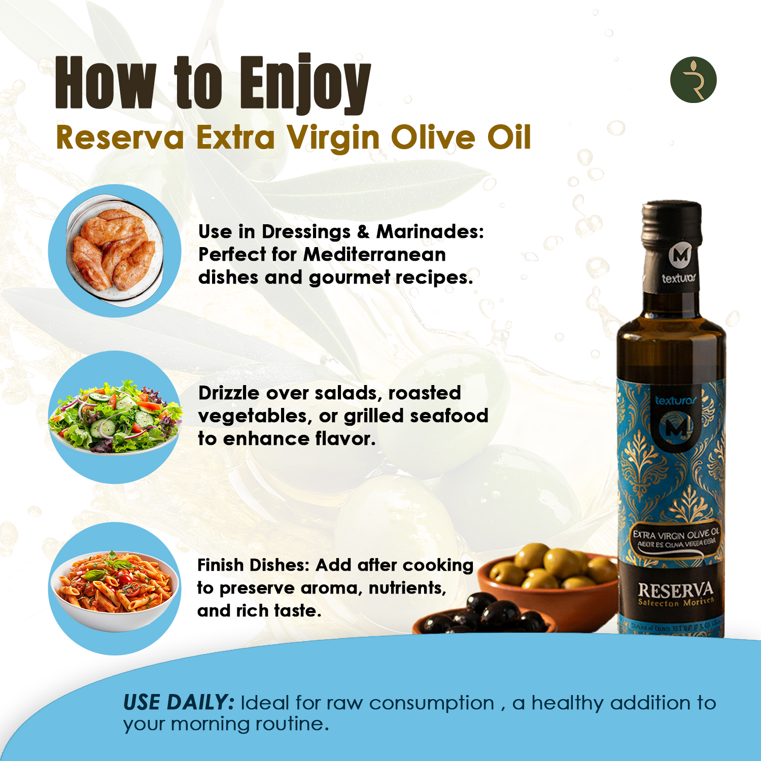 Texturas Reserva Extra Virgin Olive Oil 500ml – Early Harvest Morisca Spanish EVOO
