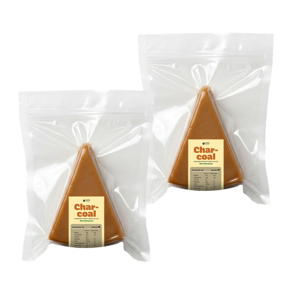 Image of Vegan Aged Charcoal Cheese ~140g(Hand Cut) – Pack of 2