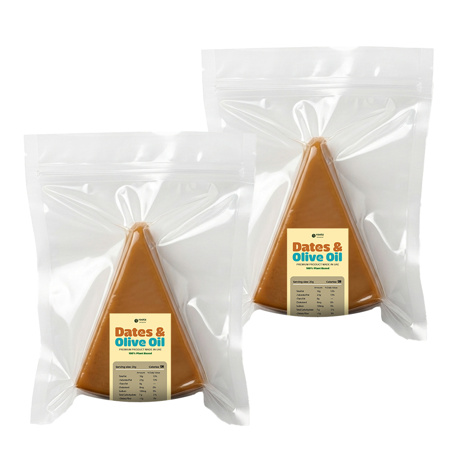 Vegan Aged Dates & Olive Oil Cheese ~140g(Hand Cut) – Pack of 2