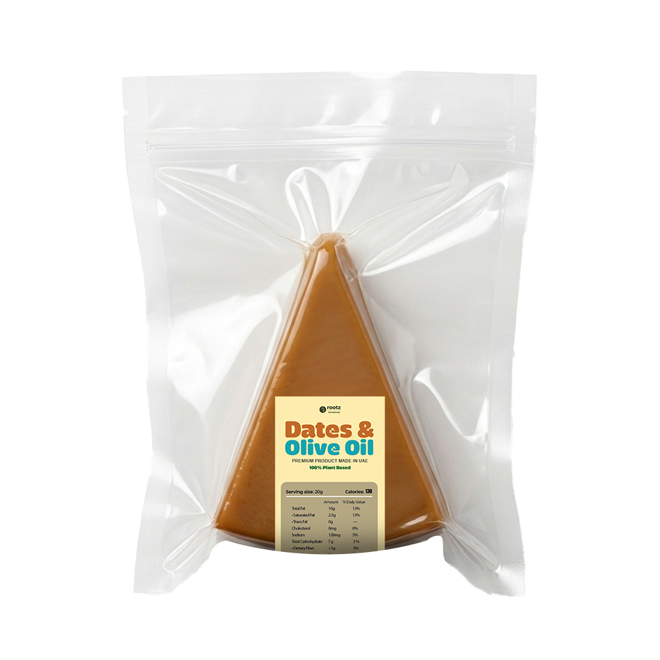 Vegan Aged Dates & Olive Oil Cheese ~140g(Hand Cut) – Pack of 2