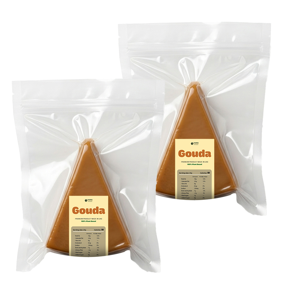 Vegan Aged Gouda Cheese ~140g(Hand Cut) – Pack of 2