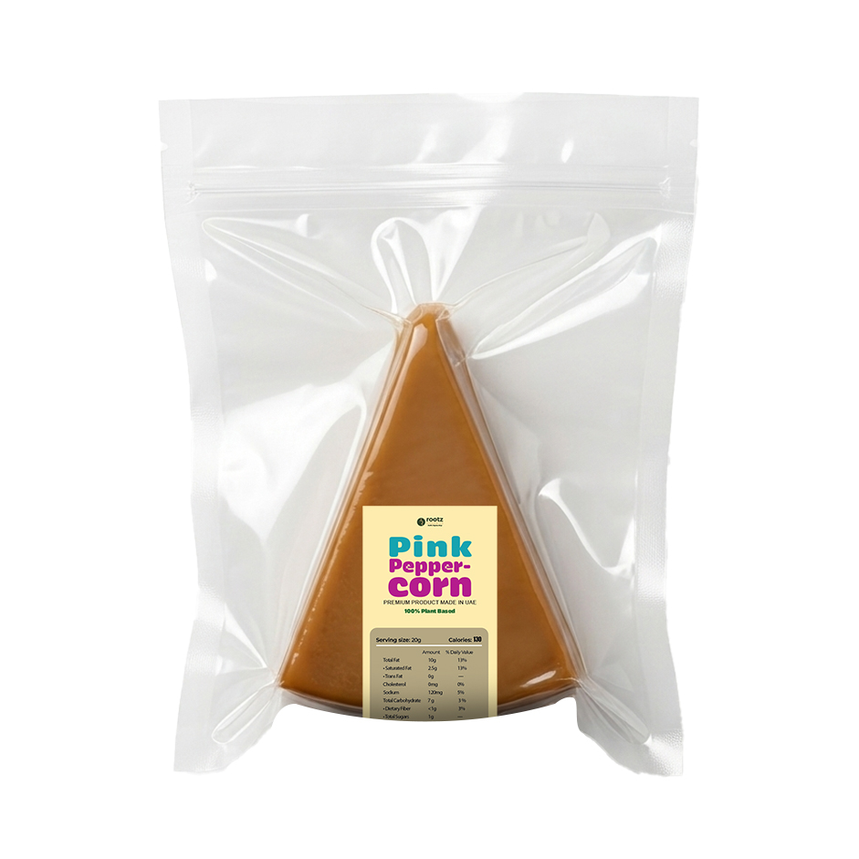 Vegan Aged Pink Peppercorn Cheese  ~140g(Hand Cut)– Pack of 2