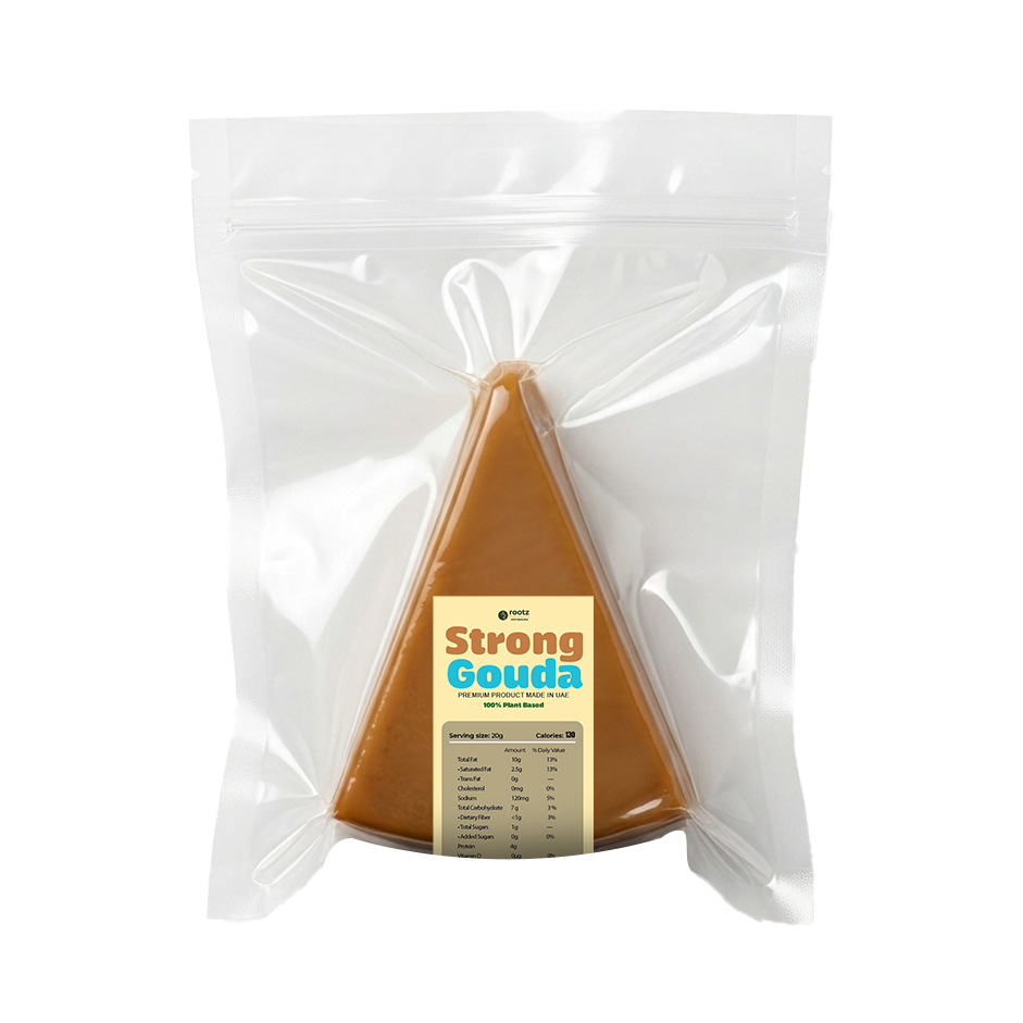 Vegan Aged Strong Gouda Cheese  ~140g(Hand Cut) – Pack of 2