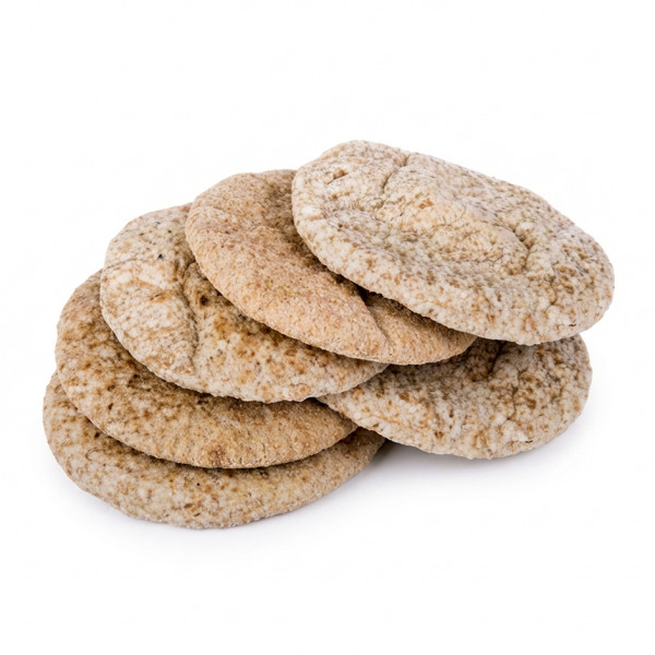 Image of Rootz Organics Wheat Bran Pita Arabic Bread — Freshly Baked, 6 Pcs