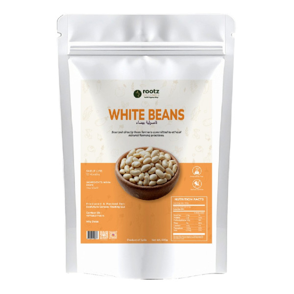 Image of Organic  White Beans 500g | لوبيا بيضاء سورية عضوية