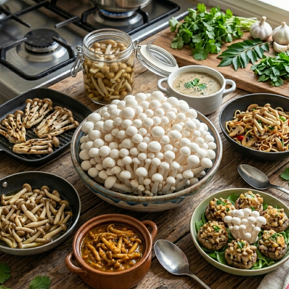 Rootz Organics White Button Mushrooms 250g — Fresh, UAE-Grown | Locally Harvested