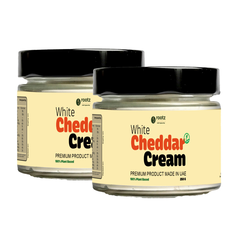 Vegan White Cheddar Cream 250g – Pack of 2