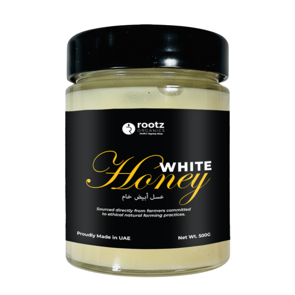 Raw White honey 500g by Rootz organics