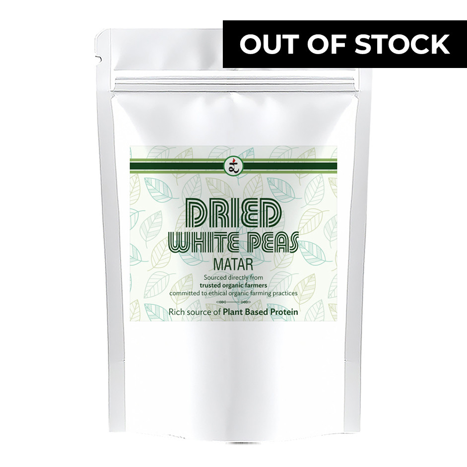 Organic White Matar (White Peas Whole) 500g