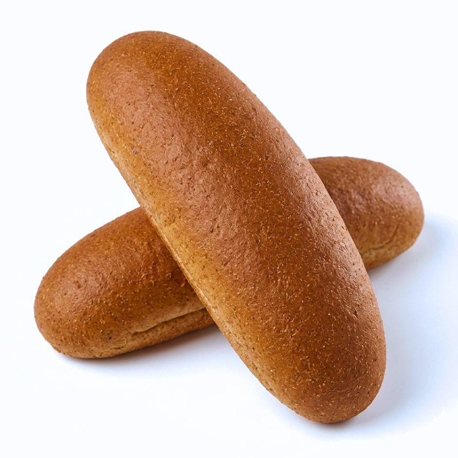Rootz Organics Wholewheat Long Sandwich Buns (Pack of 6) — Freshly Baked, Pack of 6