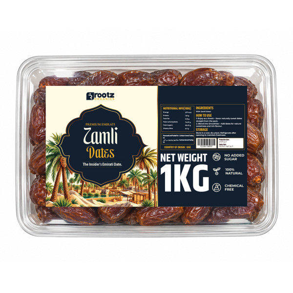 Image of Premium Zamli Dates 1Kg– Firm &amp; Naturally Sweet Dates from UAE