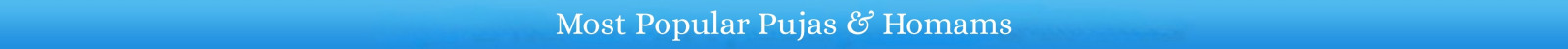 Most Popular Pujas &amp; Homams