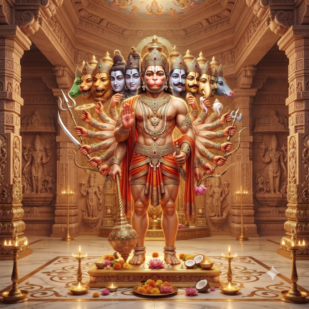 11 Mukhi Hanuman Kavach Path and Pooja