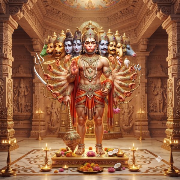 11 Mukhi Hanuman Kavach Path and Pooja