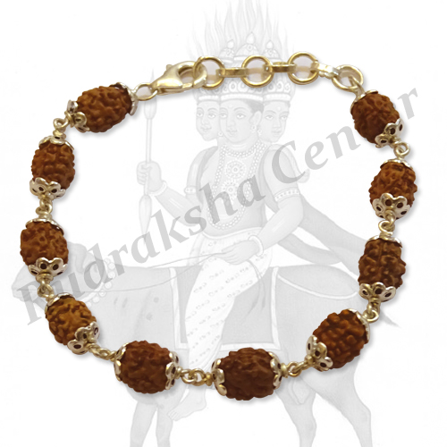 3 Mukhi Agni Bracelet in Silver