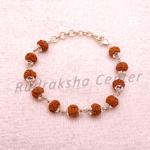 7 Mukhi Indonesian Mahalakshmi Bracelet in Silver