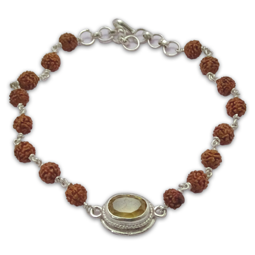 Rudraksha Gem Bracelet for Sagittarius