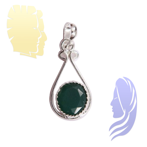 Emerald Pendant for Gemini Mithun Rashi Virgo Kanya Rashi