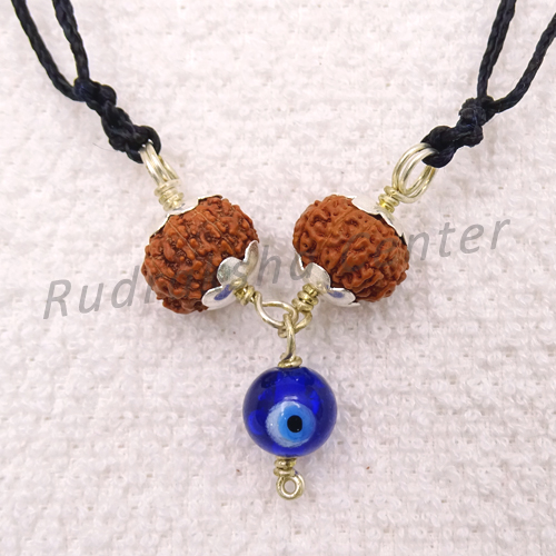 Evil Eye Protection Rudraksha Pendant