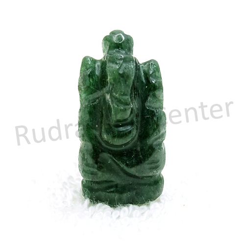Green Jade Ganesha Idol