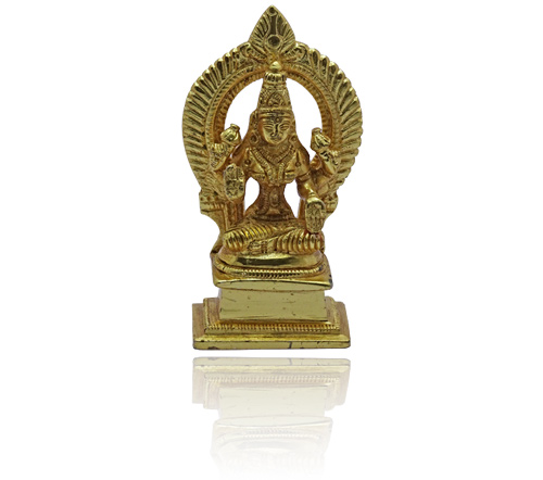 Lakshmi Idol in Golden finish