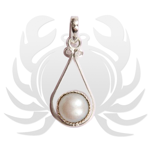 Pearl Pendant for Cancer Kark Rashi