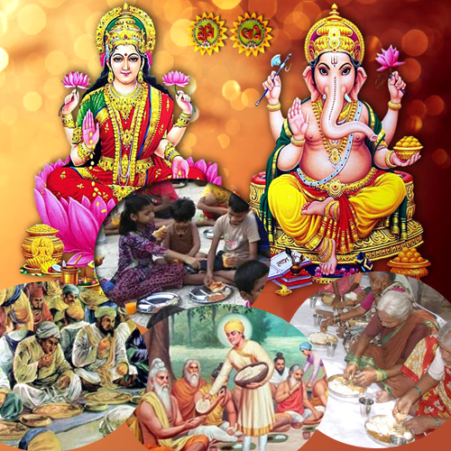Prasadam of Puja to Poor People
