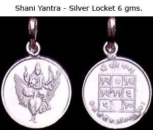 Shani Yantra in 6 gms Silver Locket