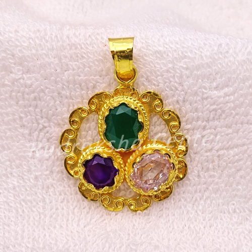 Golden Gems Pendant for Virgo