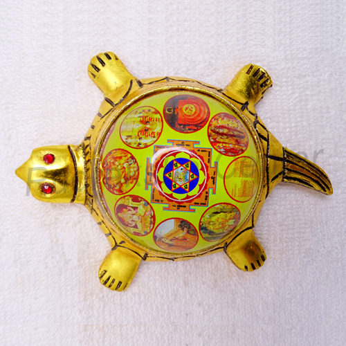 Tortoise with Bagulamukhi Yantra