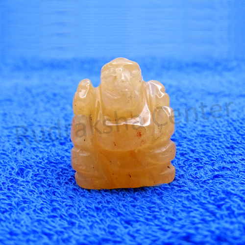 Yellow Aventurine Ganesha Idol
