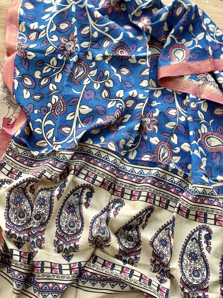 Kalamkari modal kurta dupatta set 2