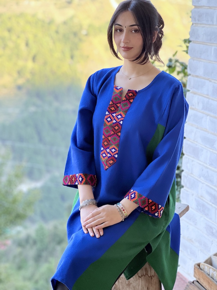 Pure wool Himachali pheran