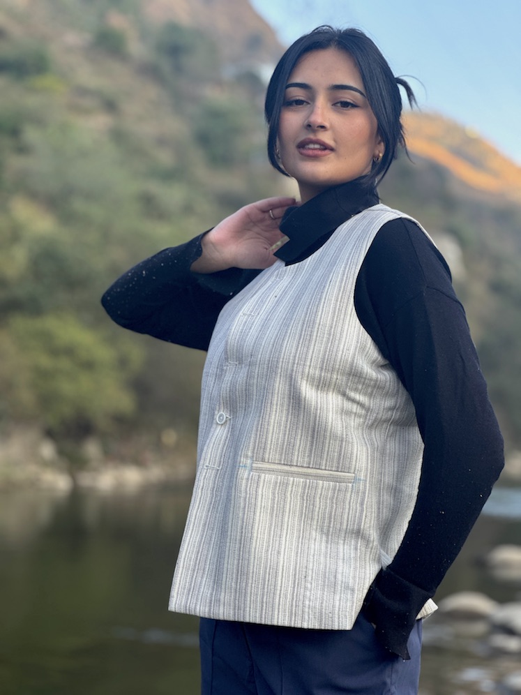 Himachali pure wool straight jacket 4