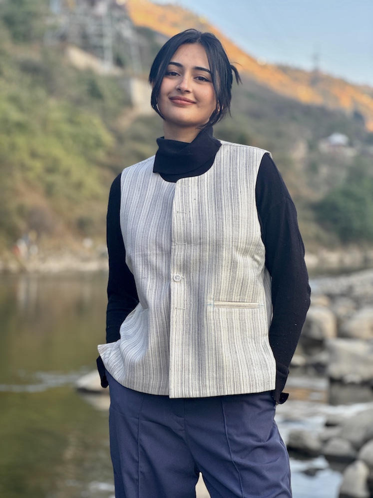 Himachali pure wool straight jacket 4