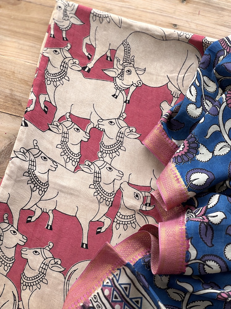 Kalamkari modal kurta dupatta set 2